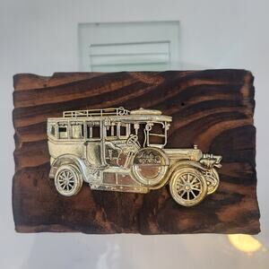 Vintage Wooden Itala 1900 Plaque 6x4